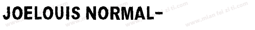 JoeLouis Normal字体转换